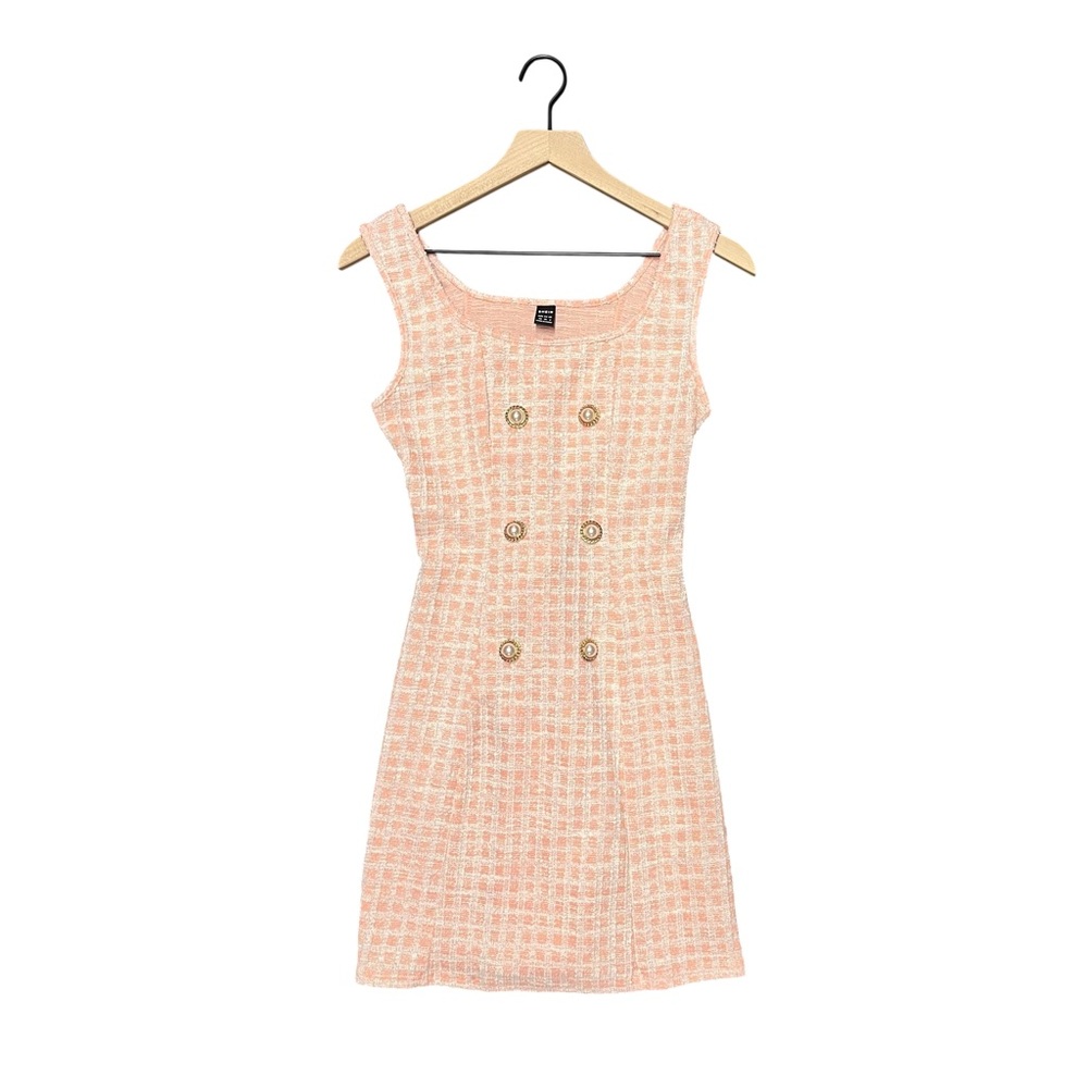 SHEIN Pink Pearl Shooter minidress 💕